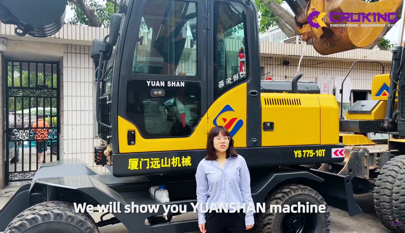 CRUKING | YUANSHAN JS775-10T Wheeled Excavator