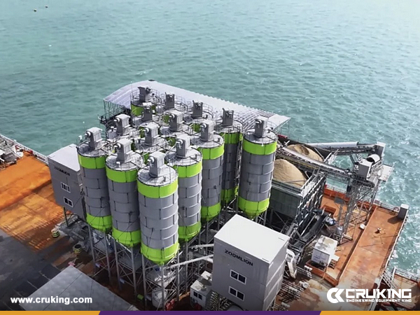 Aurora Green on the Sea: ZOOMLION Mixing Plant