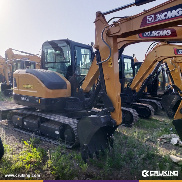 Guyana - 2 Units XCMG XE60GA Crawler Excavator & 2 XC7-TV12 Track Steer Loader