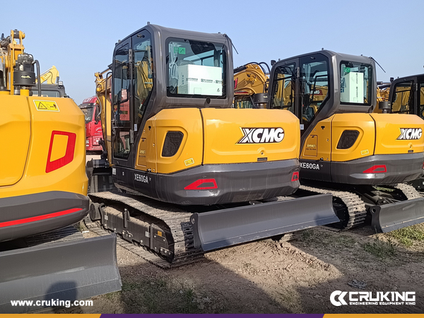 Guyana - 2 Units XCMG XE60GA Crawler Excavator & 2 XC7-TV12 Track Steer Loader